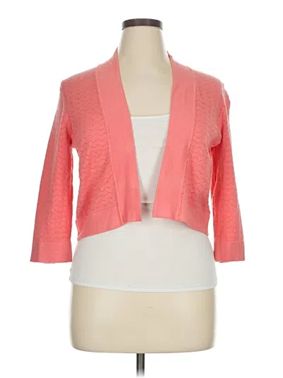 Pre-owned Ronni Nicole Cardigan Sweater In Orange