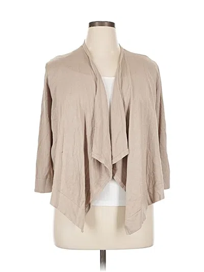 Pre-owned Ronni Nicole Cardigan Sweater In Tan