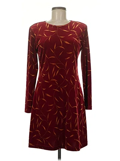 Pre-owned Ronni Nicole Casual Dress In Burgundy