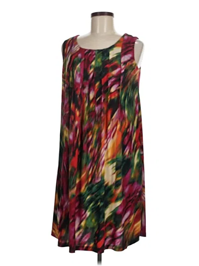 Pre-owned Ronni Nicole Casual Dress In Burgundy