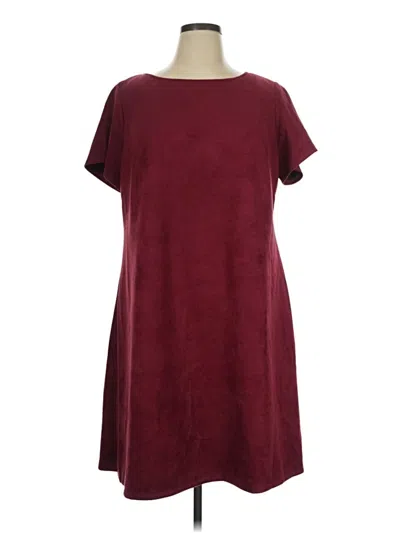 Pre-owned Ronni Nicole Casual Dress In Burgundy