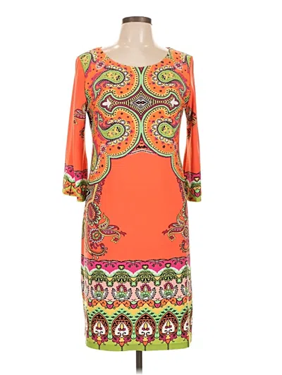 Pre-owned Ronni Nicole Casual Dress In Orange
