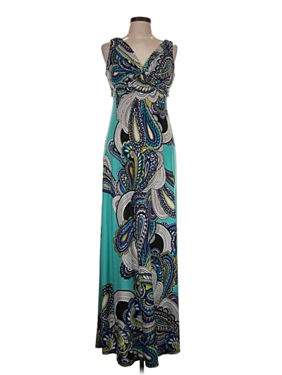 Pre-owned Ronni Nicole Casual Dress In Teal