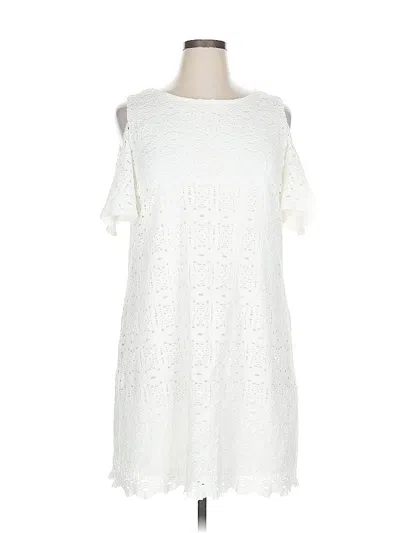 Pre-owned Ronni Nicole Casual Dress In White