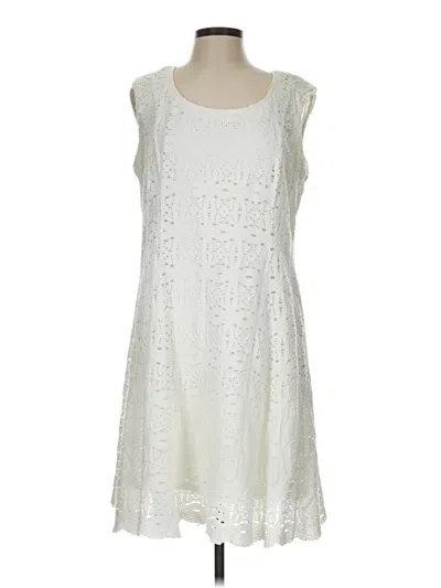 Pre-owned Ronni Nicole Casual Dress In White