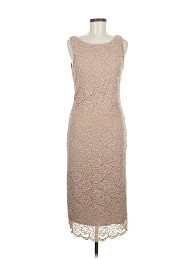 Pre-owned Ronni Nicole Cocktail Dress In Brown