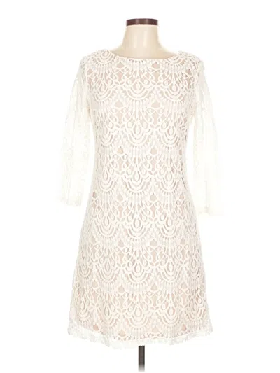 Pre-owned Ronni Nicole Cocktail Dress In Ivory