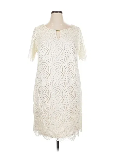 Pre-owned Ronni Nicole Cocktail Dress In White