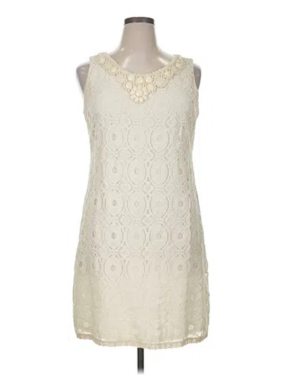 Pre-owned Ronni Nicole Cocktail Dress In White