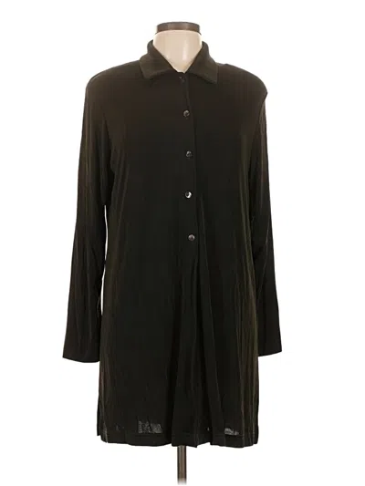Pre-owned Ronni Nicole Long Sleeve Blouse In Black