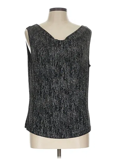 Pre-owned Ronni Nicole Sleeveless Top Silver V-neck Tops