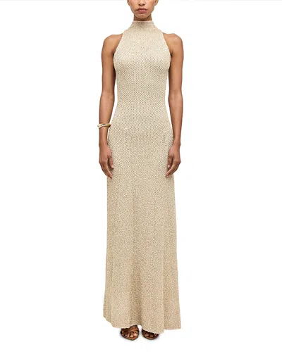 Ronny Kobo Alania Knit Dress In Gold