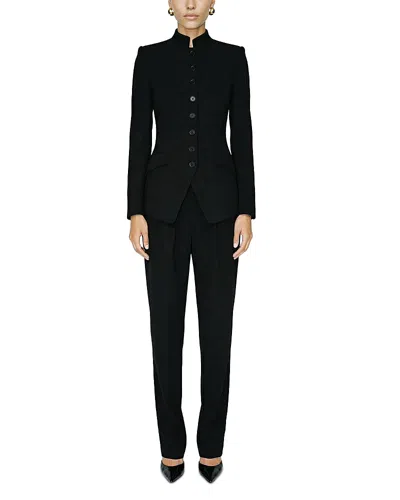 Ronny Kobo Alec Cutaway Jacket In Black