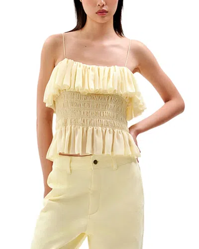 Ronny Kobo Alexi Top In Pastel Yellow