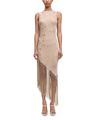 Ronny Kobo Alexina Asymmetrical Dress In Neutral