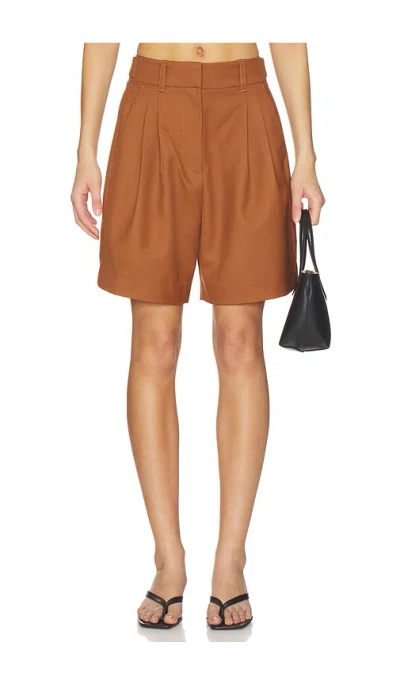 Ronny Kobo Andora Shorts In Brown