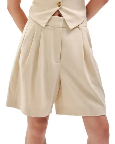 Ronny Kobo Andora Wool-blend Short In Neutral