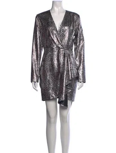 Pre-owned Ronny Kobo Animal Print Mini Dress W/ Tags
