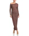 Ronny Kobo Annamaria Dress In Coco Ecru Stripe In Cocoa Ecru