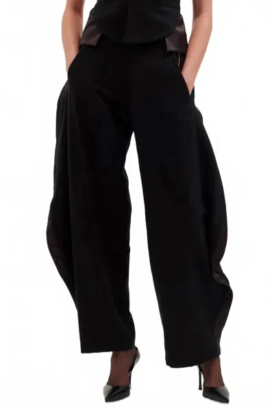 Ronny Kobo Antranique Wide Leg Pants In Black