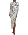 Ronny Kobo Ariane Silk-blend Midi Dress In Multi