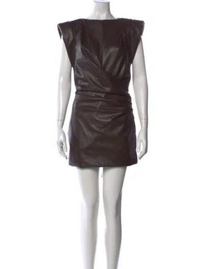 Pre-owned Ronny Kobo Asymmetrical Mini Dress W/ Tags In Black