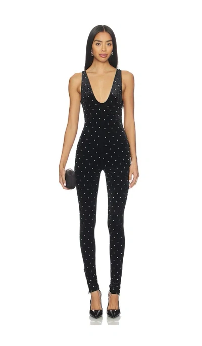 Ronny Kobo Atria Catsuit In Black Silver