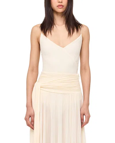 Ronny Kobo Austra Bodysuit Top In White