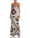Ronny Kobo Bethie Maxi Dress In Multi Scarf