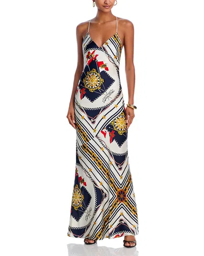 Ronny Kobo Bethie Maxi Dress In Multi Scarf
