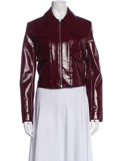 Pre-owned Ronny Kobo Biker Jacket In Red