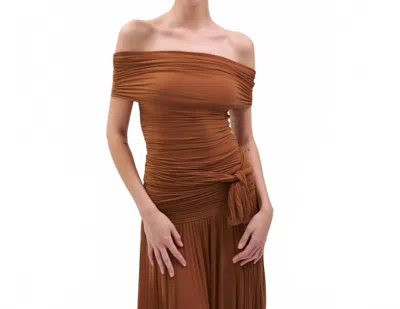 Ronny Kobo Blanchet Top In Brown