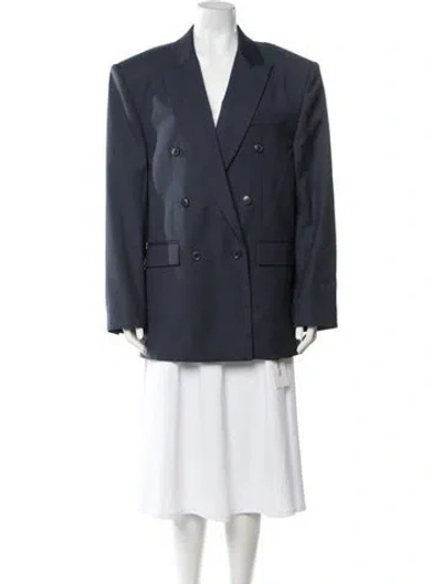 Pre-owned Ronny Kobo Blazer In Blue