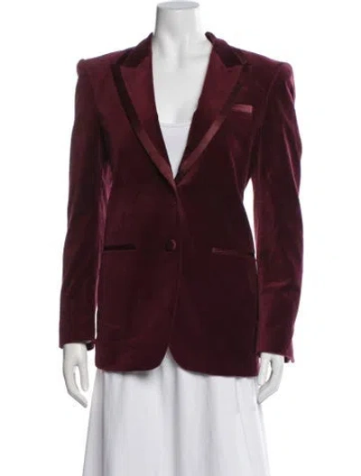 Pre-owned Ronny Kobo Blazer In Burgundy