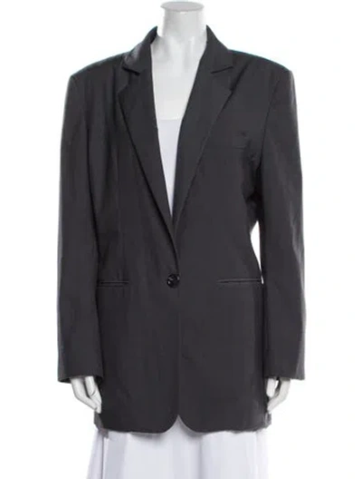 Pre-owned Ronny Kobo Blazer In Gray