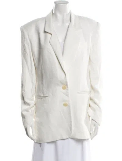 Pre-owned Ronny Kobo Blazer In White