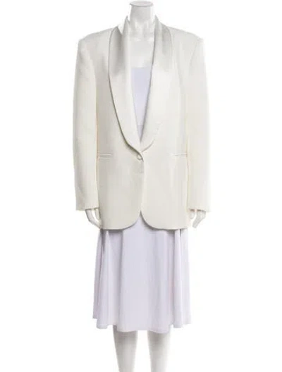 Pre-owned Ronny Kobo Blazer In White