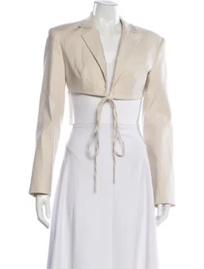 Pre-owned Ronny Kobo Blazer In White