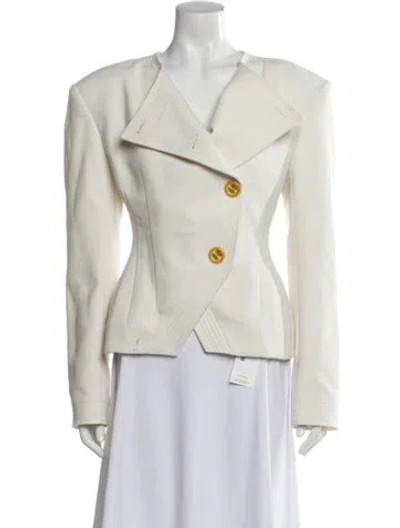 Pre-owned Ronny Kobo Blazer In White