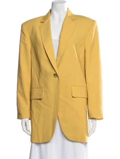 Pre-owned Ronny Kobo Blazer In Yellow