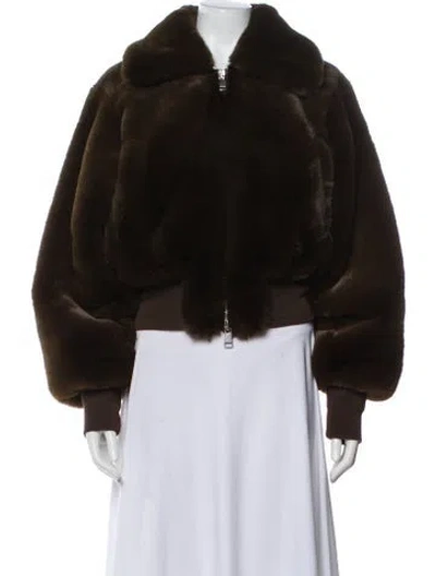 Pre-owned Ronny Kobo Bomber Jacket In Brown