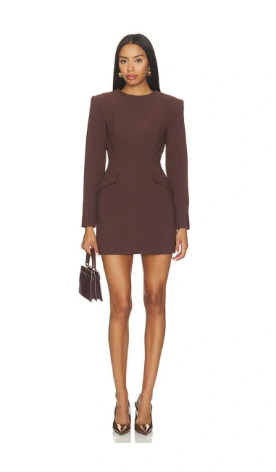 Ronny Kobo Brette Dress In Chocolate