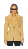 Ronny Kobo Calla Short Coat In Brown