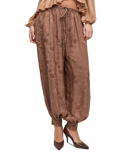 Ronny Kobo Calyx Balloon Pants In Brown