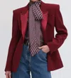 Ronny Kobo Candice Blazer In Red