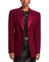 Ronny Kobo Candice Blazer In Oxblood