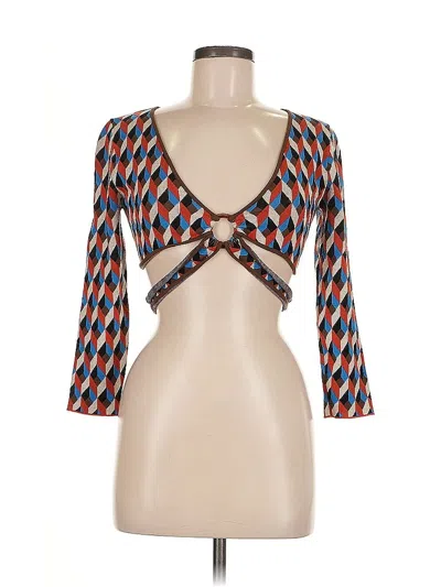 Pre-owned Ronny Kobo Cardigan Sweater In Brown