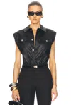 Ronny Kobo Carlyle Bodysuit In Jet Black