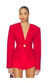 Ronny Kobo Carrie Blazer In Red