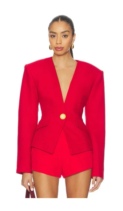 Ronny Kobo Carrie Blazer In Red